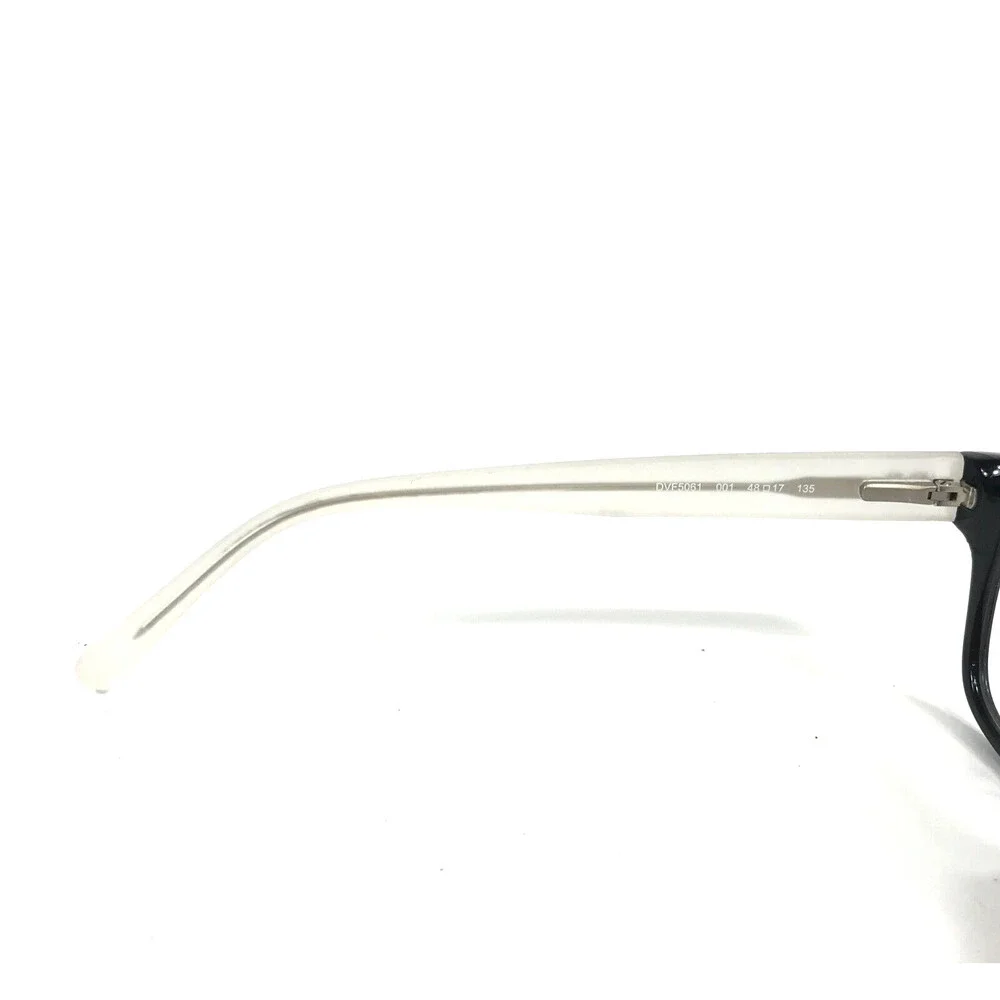 Diane Von Furstenberg Eyeglasses Frames DVF5061 001 Black Clear Square 48-17-135